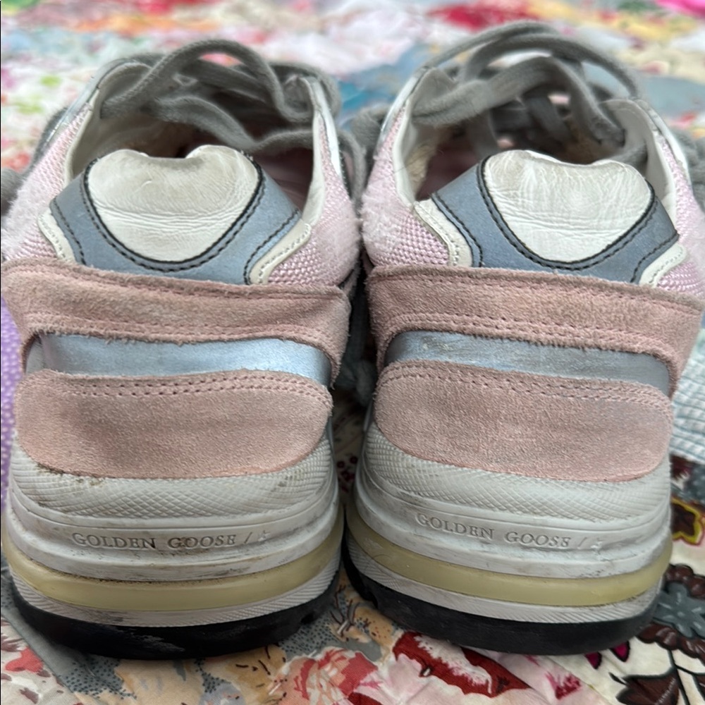 Trendy Pink and Gray Sneakers with Star Accent - Picture 7 of 13